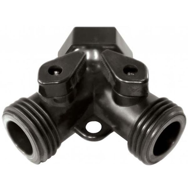 Green Leaf G3434YV Garden Hose Shut Off Valve - 0.75 in. FGHT x 0.75 in. MGHT - 2 Valve G3434YV - main